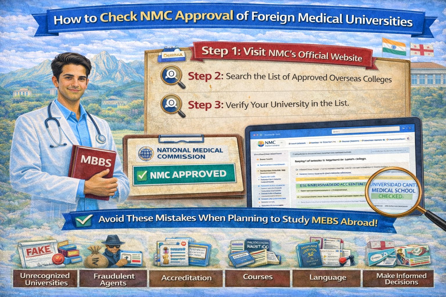 How to Check NMC approval for Foreign Medical Universities
